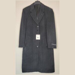 Claiborne Men’s Wool Blend Winter Overcoat – Charcoal - 40R - NEW